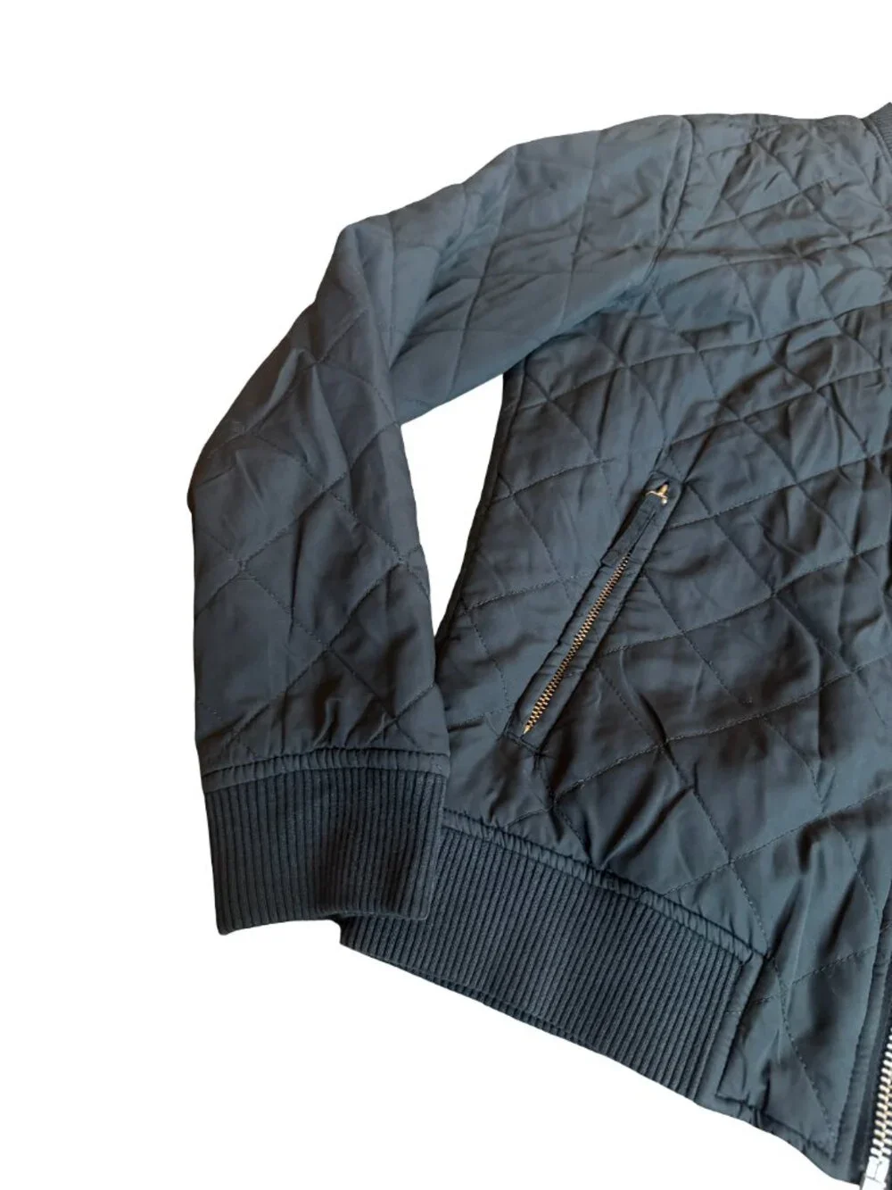 Your Neighbors Black Quilted Zip-Down Jacket Coat Lightweight Size XS Men's